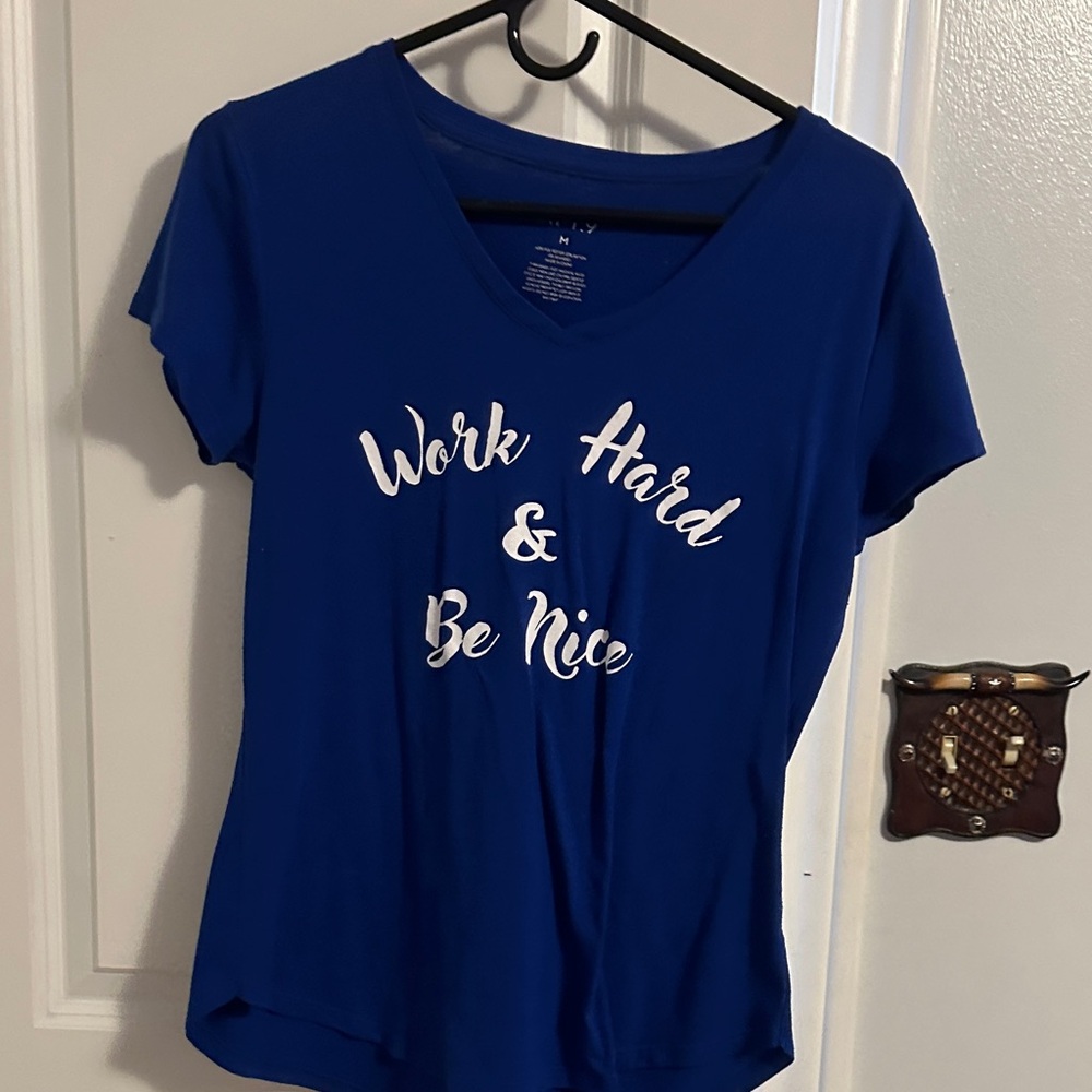 Apt. 9 Royal Blue Inspirational Tee